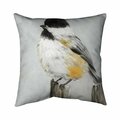 Begin Home Decor 20 x 20 in. Coal Tit Bird-Double Sided Print Indoor Pillow 5541-2020-AN276